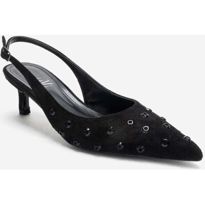 Prologue Lorex Verzierter Stiletto Slingback-Pumps Schwarz EU 36 Prologue Lorex Verzierter Stiletto Slingback-Pumps Schwarz EU 36