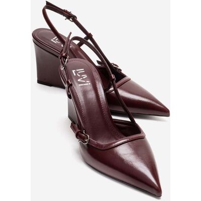 Prologue Celia Spitzer Zehenbereich Keilabsatz Pumps (Damen) Burgund EU 37 Prologue Celia Spitzer Zehenbereich Keilabsatz Pumps (Damen) Burgund EU 37