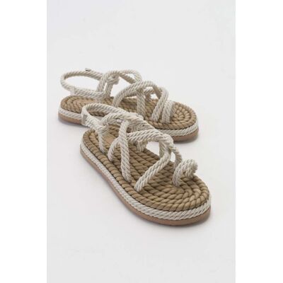 Prologue POMA Flach Sandale (Women) Beige EU 37 Prologue POMA Flach Sandale (Women) Beige EU 37