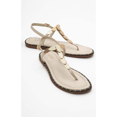 Forever & Always Marea Leder Flach Sandale (Women) Beige EU40 Forever & Always Marea Leder Flach Sandale (Women) Beige EU40