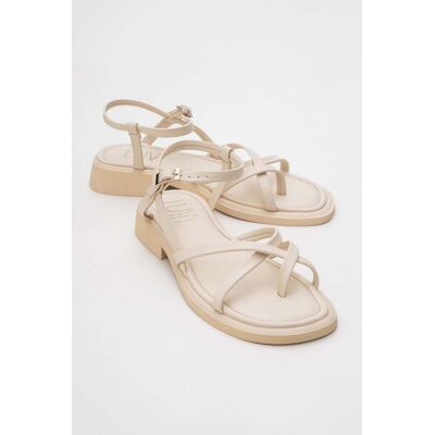 Forever & Always Antas Mit Riemchen Leder Flach Sandalen (Women) Beige US 39 Forever & Always Antas Mit Riemchen Leder Flach Sandalen (Women) Beige US 39