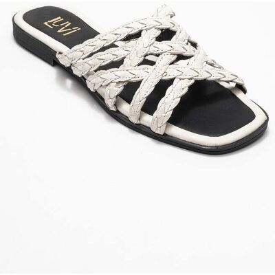 Forever & Always Alisha Leder Slide Sandale (Women) Beige EU40 Forever & Always Alisha Leder Slide Sandale (Women) Beige EU40