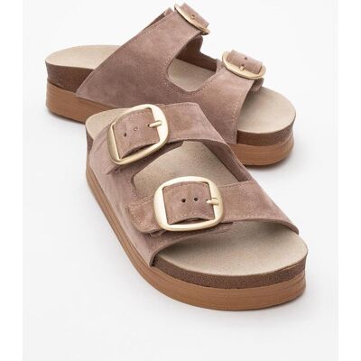 Forever & Always Harbor Wildleder Leder Two-Strap Sandale (Women) Beige EU 38 Forever & Always Harbor Wildleder Leder Two-Strap Sandale (Women) Beige EU 38