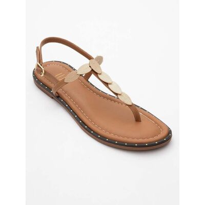 Forever & Always Marea Leder Flach Sandale (Women) Braun EU 37 Forever & Always Marea Leder Flach Sandale (Women) Braun EU 37