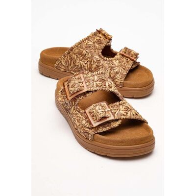 Forever & Always Milana Leder Double‑Strap Sandale (Women) Braun EU 37 Forever & Always Milana Leder Double‑Strap Sandale (Women) Braun EU 37