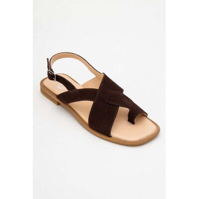 Forever & Always Louna Leder Thong Sandalen (Women) Braun EU 37 Forever & Always Louna Leder Thong Sandalen (Women) Braun EU 37
