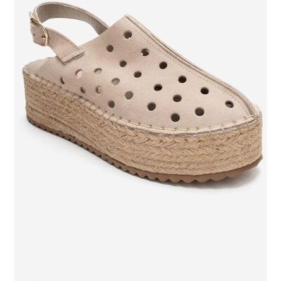 Forever & Always Fraga Leder Keilabsatz Sandale Beige EU 38 Forever & Always Fraga Leder Keilabsatz Sandale Beige EU 38