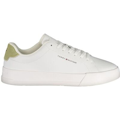 Tommy Hilfiger Bianco Polyurethan Herren Sneaker Weiß EU44 Tommy Hilfiger Bianco Polyurethan Herren Sneaker Weiß EU44