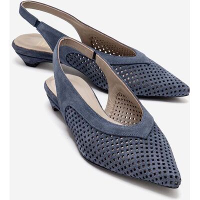 Forever & Always Lieve Leder-Slingback-Pumps (Damen) Blau US 39 Forever & Always Lieve Leder-Slingback-Pumps (Damen) Blau US 39