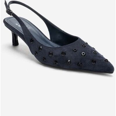 Prologue Lorex Verzierter Stiletto Slingback-Pumps Marine EU 36 Prologue Lorex Verzierter Stiletto Slingback-Pumps Marine EU 36