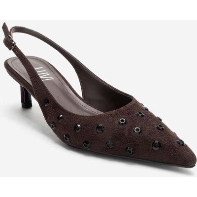 Prologue Lorex Verzierter Stiletto Slingback-Pumps Braun EU 38 Prologue Lorex Verzierter Stiletto Slingback-Pumps Braun EU 38