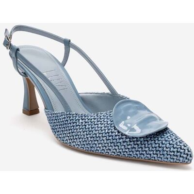Prologue Levia Geflochtener Slingback-Pump mit spitzer Zehenpartie Blau EU40 Prologue Levia Geflochtener Slingback-Pump mit spitzer Zehenpartie Blau EU40