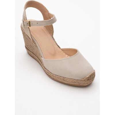 Forever & Always Sinta Wildleder Leder Plateform Espadrille (Damen) Beige EU40 Forever & Always Sinta Wildleder Leder Plateform Espadrille (Damen) Beige EU40