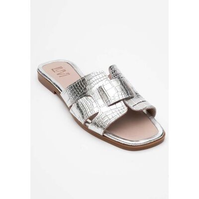 Forever & Always Notre Leder Flach Sandalen (Women) Silber EU 36 Forever & Always Notre Leder Flach Sandalen (Women) Silber EU 36