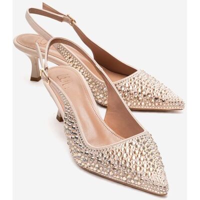 Prologue Thea Slingback Pumps mit spitzer Zehenpartie (Damen) Nackt EU 37 Prologue Thea Slingback Pumps mit spitzer Zehenpartie (Damen) Nackt EU 37
