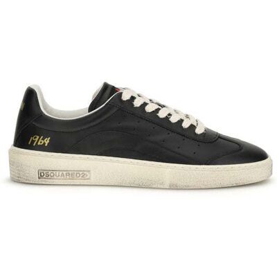 Dsquared2 Dsquared² Schwarze Kalbsleder Bos Taurus Low-Top Sneaker Schwarz EU40 Dsquared2 Dsquared² Schwarze Kalbsleder Bos Taurus Low-Top Sneaker Schwarz EU40