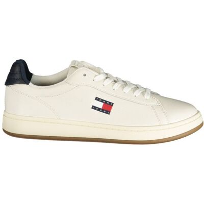 Tommy Hilfiger Bianco Polyurethan Herren Sneaker Weiß EU41 Tommy Hilfiger Bianco Polyurethan Herren Sneaker Weiß EU41