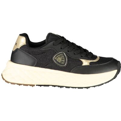 Blauer Schwarze Leder Damen Sneaker Schwarz US 39 Blauer Schwarze Leder Damen Sneaker Schwarz US 39