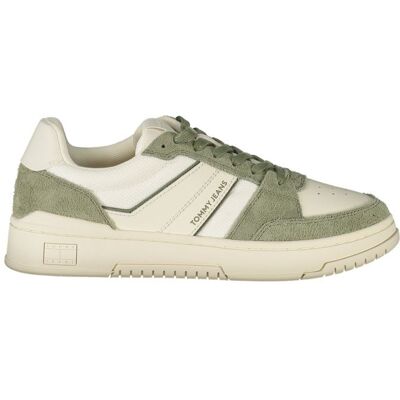 Tommy Hilfiger Weiße Polyester Herren Sneaker Weiß EU42 Tommy Hilfiger Weiße Polyester Herren Sneaker Weiß EU42