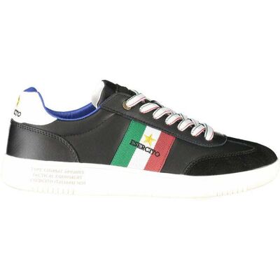 Esercito 1659 Schwarze Leder Herren Sneaker Schwarz EU45 Esercito 1659 Schwarze Leder Herren Sneaker Schwarz EU45