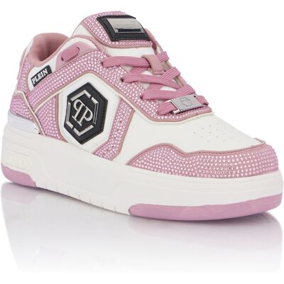 Philipp Plein Low-Top Sneakers Sk8R Strass Rose EU 36 Philipp Plein Low-Top Sneakers Sk8R Strass Rose EU 36