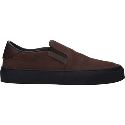 Moncler Braune Leder Slipper Braun EU41 Moncler Braune Leder Slipper Braun EU41