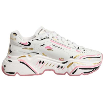 Dolce & Gabbana Mehrfarbige Handgemalte DAYMASTER Sneaker Schuhe Mehrfarben EU35 Dolce & Gabbana Mehrfarbige Handgemalte DAYMASTER Sneaker Schuhe Mehrfarben EU35