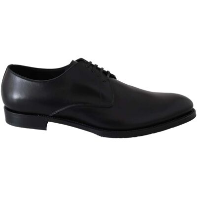 Dolce & Gabbana Schwarze Leder SARTORIA Handgefertigte Schuhe Schwarz 38,5 EU/IT Dolce & Gabbana Schwarze Leder SARTORIA Handgefertigte Schuhe Schwarz 38,5 EU/IT