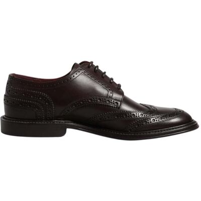 Dolce & Gabbana Braune Leder Derby-Wingtip Schnürschuhe für formelle Anlässe Braun US 39 Dolce & Gabbana Braune Leder Derby-Wingtip Schnürschuhe für formelle Anlässe Braun US 39