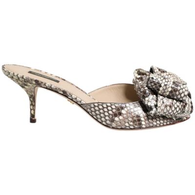 Dolce & Gabbana Mehrfarbige Keira Schleifen Leder Peeptoe Mules Schuhe Mehrfarben EU 36 Dolce & Gabbana Mehrfarbige Keira Schleifen Leder Peeptoe Mules Schuhe Mehrfarben EU 36