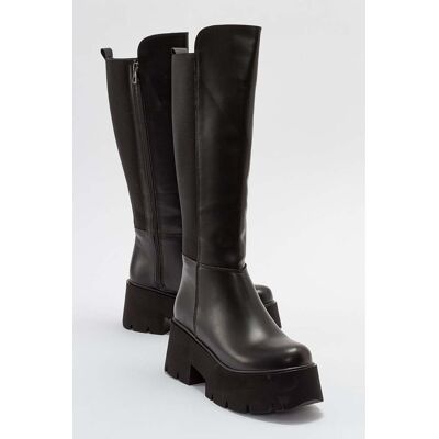 Prologue Solo Plateaustiefel (Damen) Schwarz EU 36 Prologue Solo Plateaustiefel (Damen) Schwarz EU 36
