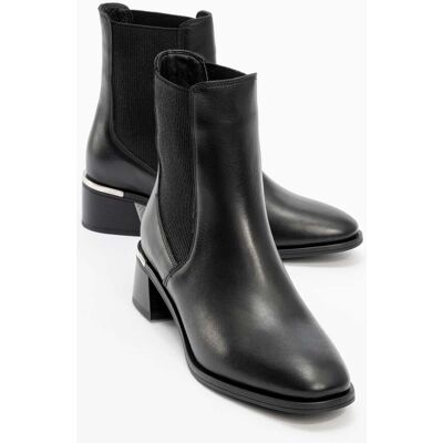 Forever & Always Neiva Leder Chelsea Boot (Damen) Schwarz EU 38 Forever & Always Neiva Leder Chelsea Boot (Damen) Schwarz EU 38