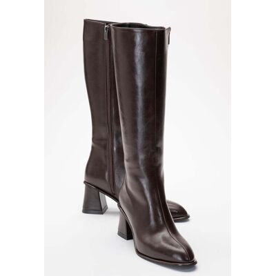 Prologue Paradis Blockabsatz Kniehoher Stiefel (Damen) Braun US 39 Prologue Paradis Blockabsatz Kniehoher Stiefel (Damen) Braun US 39