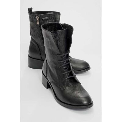 Forever & Always Lana Leder Blockabsatz Stiefel Schwarz EU 37 Forever & Always Lana Leder Blockabsatz Stiefel Schwarz EU 37