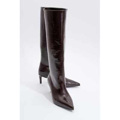 Prologue Cassandra High-Heel-Stiefel (Damen) Braun EU40 Prologue Cassandra High-Heel-Stiefel (Damen) Braun EU40