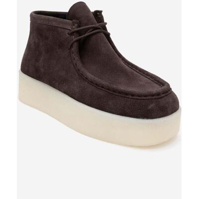 Forever & Always Melia Leder-Plateaustiefel (Damen) Braun US 39 Forever & Always Melia Leder-Plateaustiefel (Damen) Braun US 39