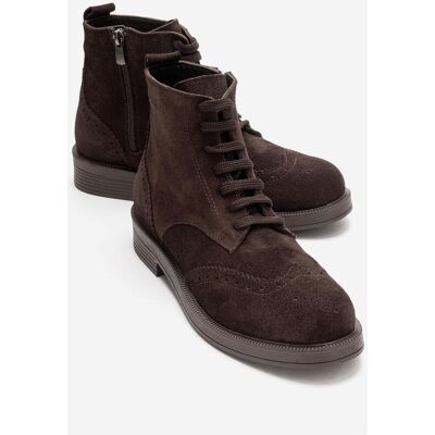 Forever & Always Nelvy Lederstiefel (Damen) Braun EU40 Forever & Always Nelvy Lederstiefel (Damen) Braun EU40
