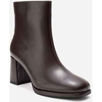 Forever & Always Napoli Leder Blockabsatz Stiefel (Damen) Braun EU40 Forever & Always Napoli Leder Blockabsatz Stiefel (Damen) Braun EU40