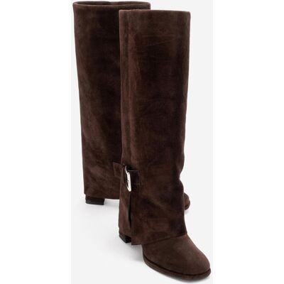 Forever & Always Lojo Leder Blockabsatz Stiefel (Damen) Braun EU 38 Forever & Always Lojo Leder Blockabsatz Stiefel (Damen) Braun EU 38