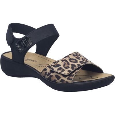 JOSEF SEIBEL Damen Sandale Ibiza 13 in leopard-kombi Beige EU40 JOSEF SEIBEL Damen Sandale Ibiza 13 in leopard-kombi Beige EU40
