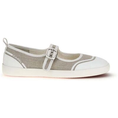 Carel Paris Beige Baumwoll-Ballerinas Beige EU 38 Carel Paris Beige Baumwoll-Ballerinas Beige EU 38