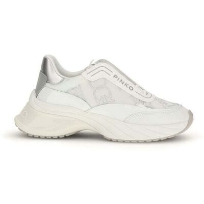 PINKO Weiße Kalbsleder Bos Taurus Chunky Sneakers Weiß EU 38 PINKO Weiße Kalbsleder Bos Taurus Chunky Sneakers Weiß EU 38