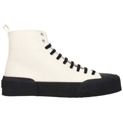 Jil Sander Beigefarbene Stoff High-Top Sneakers Beige EU42 Jil Sander Beigefarbene Stoff High-Top Sneakers Beige EU42