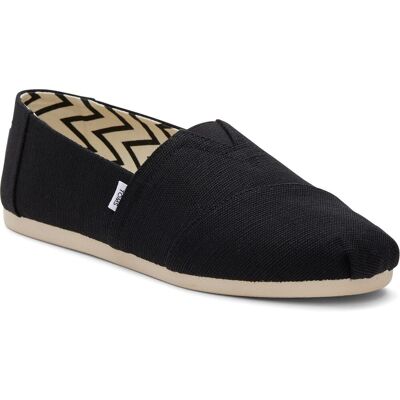 TOMS Alpargata Classic Baumwoll Herren Schwarze Espadrilles Schwarz EU 44.5 / UK 10 TOMS Alpargata Classic Baumwoll Herren Schwarze Espadrilles Schwarz EU 44.5 / UK 10