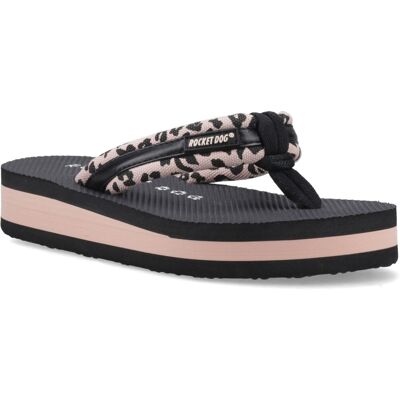 Rocket Dog Monica Leon Leopard Textile Damen Flip-Flops In Hellrosa Rosa EU 40,5 / UK 7 Rocket Dog Monica Leon Leopard Textile Damen Flip-Flops In Hellrosa Rosa EU 40,5 / UK 7