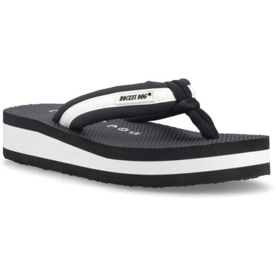 Rocket Dog Monica Nylon PU Textile Damen Schwarz/Creme Flip-Flops Schwarz EU 38 / UK 5 Rocket Dog Monica Nylon PU Textile Damen Schwarz/Creme Flip-Flops Schwarz EU 38 / UK 5