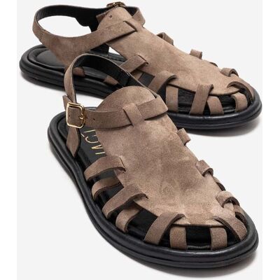 Forever & Always Alone Leder Gladiator Sandale Nerz EU 38 Forever & Always Alone Leder Gladiator Sandale Nerz EU 38