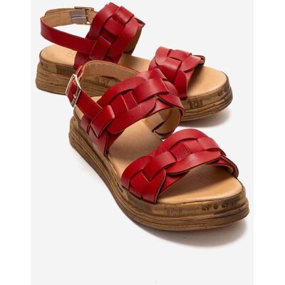Forever & Always Elvoro Leder-Sandale Rot US 39 Forever & Always Elvoro Leder-Sandale Rot US 39