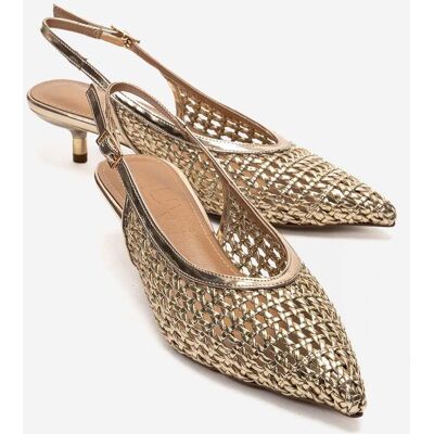 Prologue Orelis Kitten-Heel-Pumps Gold EU 37 Prologue Orelis Kitten-Heel-Pumps Gold EU 37