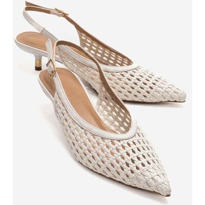 Prologue Orelis Kitten-Heel-Pumps Weiß EU 37 Prologue Orelis Kitten-Heel-Pumps Weiß EU 37